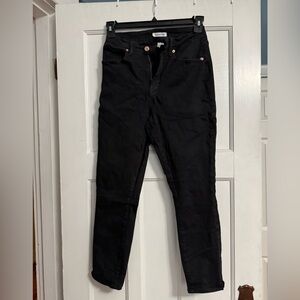 Good American Size 10 Good Waist Crop Black Jeans